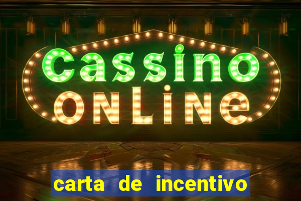carta de incentivo para alunos